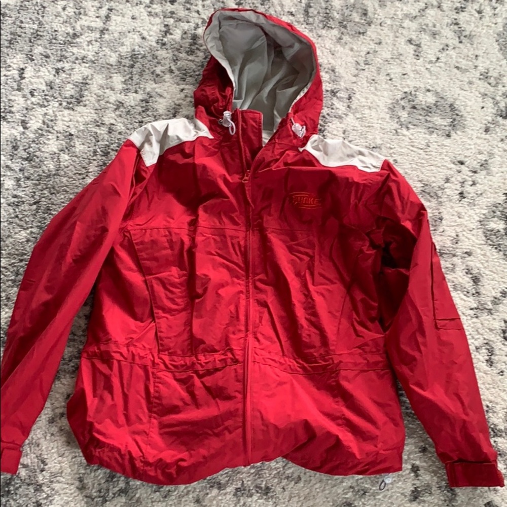 Fleece Lined Rain Jacket.